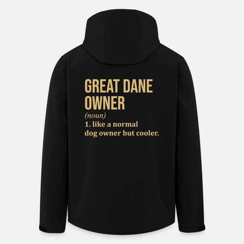 Deutsche Dogge - Recycelte Männer Softshell-Jacke von Stanley/Stella - Schwarz