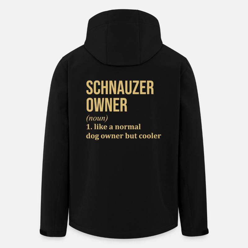 Schnauzer - Recycelte Männer Softshell-Jacke von Stanley/Stella - Schwarz
