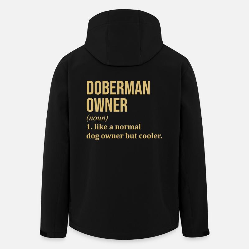 Dobermann - Recycelte Männer Softshell-Jacke von Stanley/Stella - Schwarz