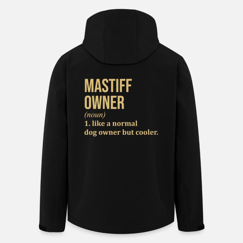 Dogge - Recycelte Männer Softshell-Jacke von Stanley/Stella - Schwarz