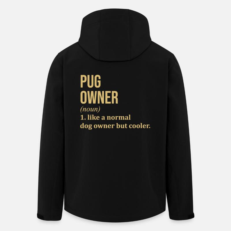 Mops - Recycelte Männer Softshell-Jacke von Stanley/Stella - Schwarz