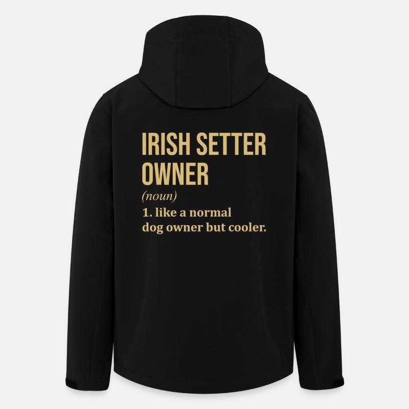 Irischer Setter - Recycelte Männer Softshell-Jacke von Stanley/Stella - Schwarz