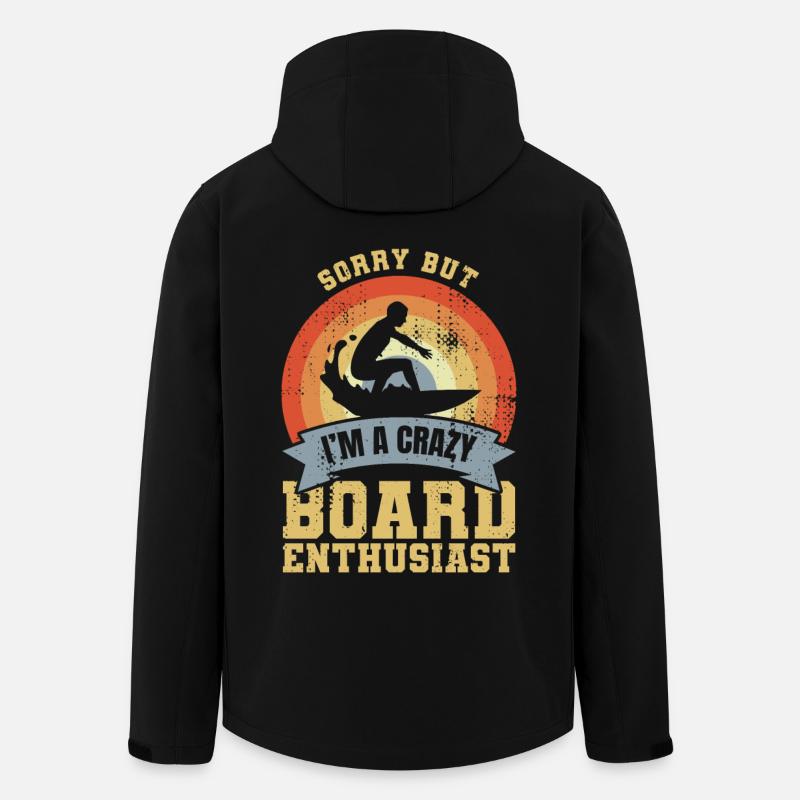 Verrückter Surfer - Recycelte Männer Softshell-Jacke von Stanley/Stella - Schwarz