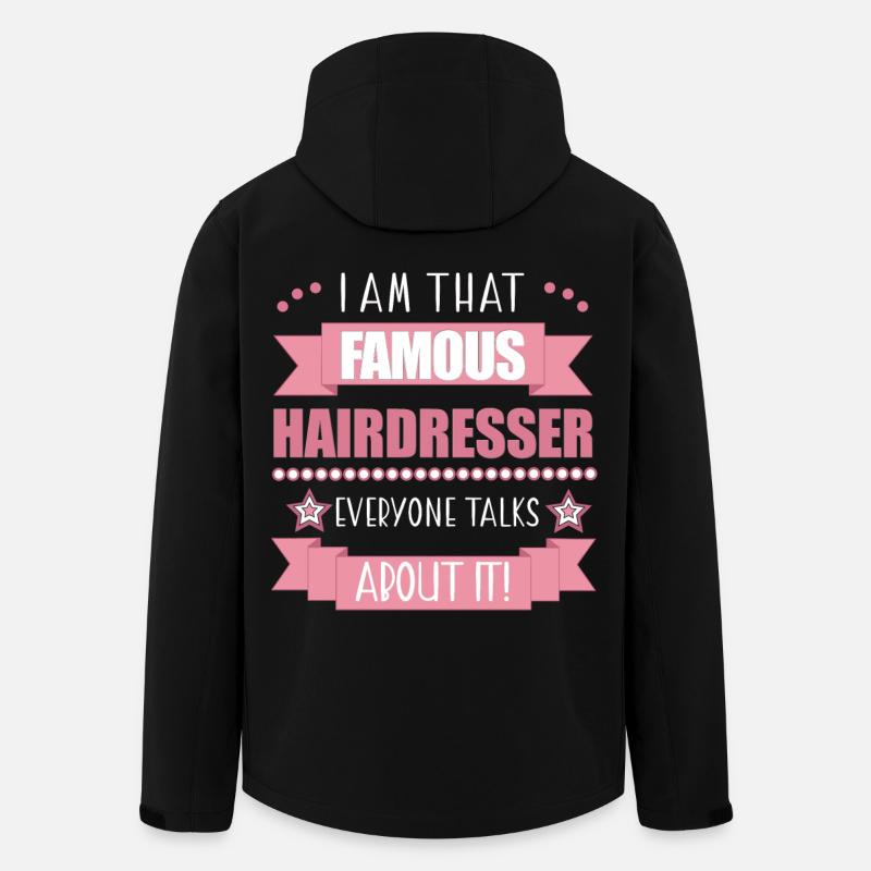 Friseurin Beruf Damen Geschenk - Recycelte Männer Softshell-Jacke von Stanley/Stella - Schwarz