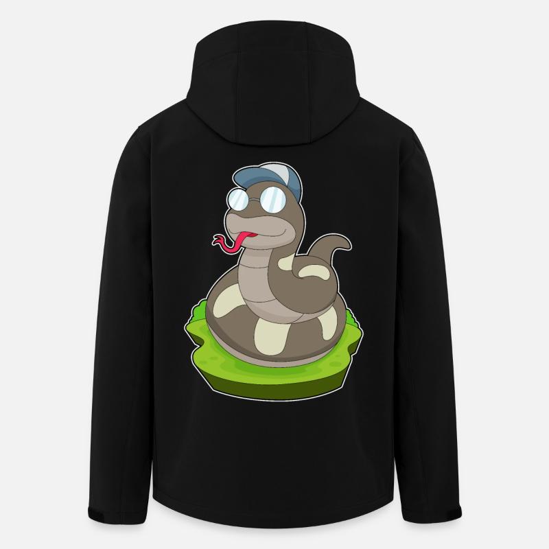 Schlange Brille - Recycelte Männer Softshell-Jacke von Stanley/Stella - Schwarz