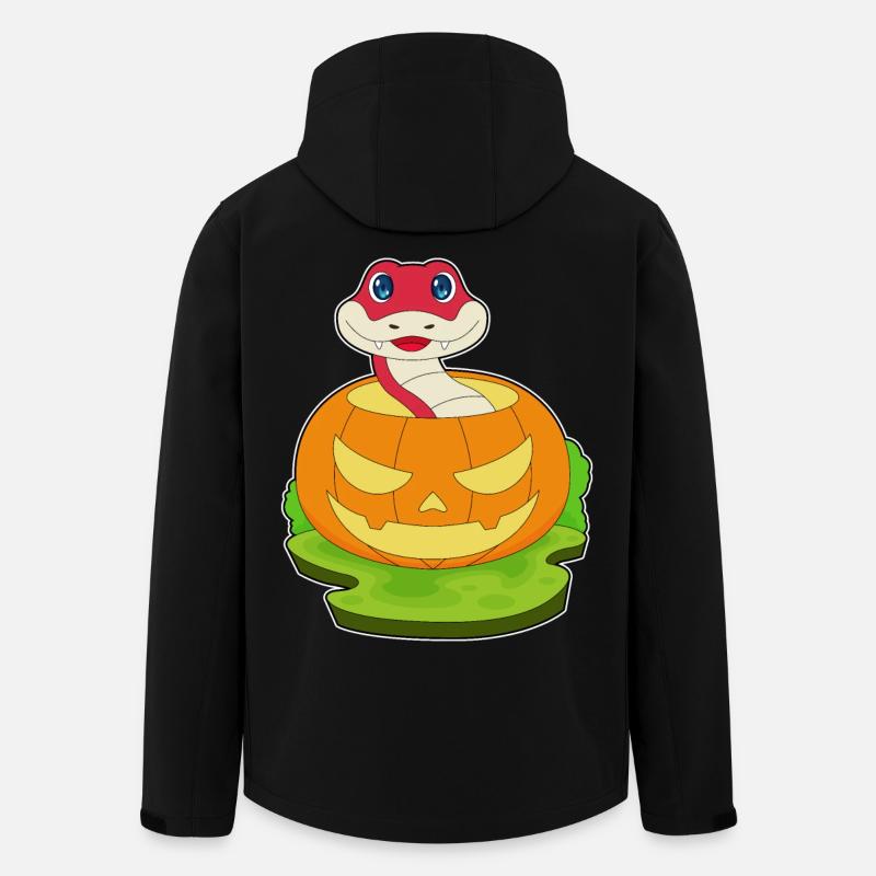 Citrouille d’Halloween serpent - Veste softshell homme en polyester recyclé Stanley/Stella - noir