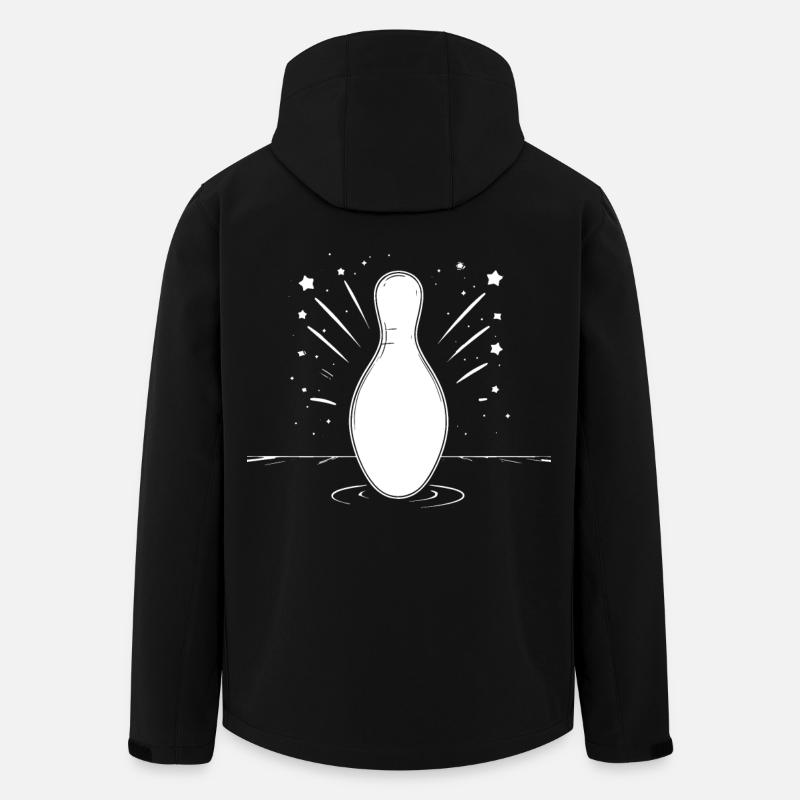 Quille de bowling - Veste softshell homme en polyester recyclé Stanley/Stella - noir