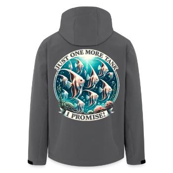 Aquarium Sucht, Aquarium Liebe, Skalare - Recycelte Männer Softshell-Jacke von Stanley/Stella - Schwarz - Hinten - AI Model Male 185 light (185cm)