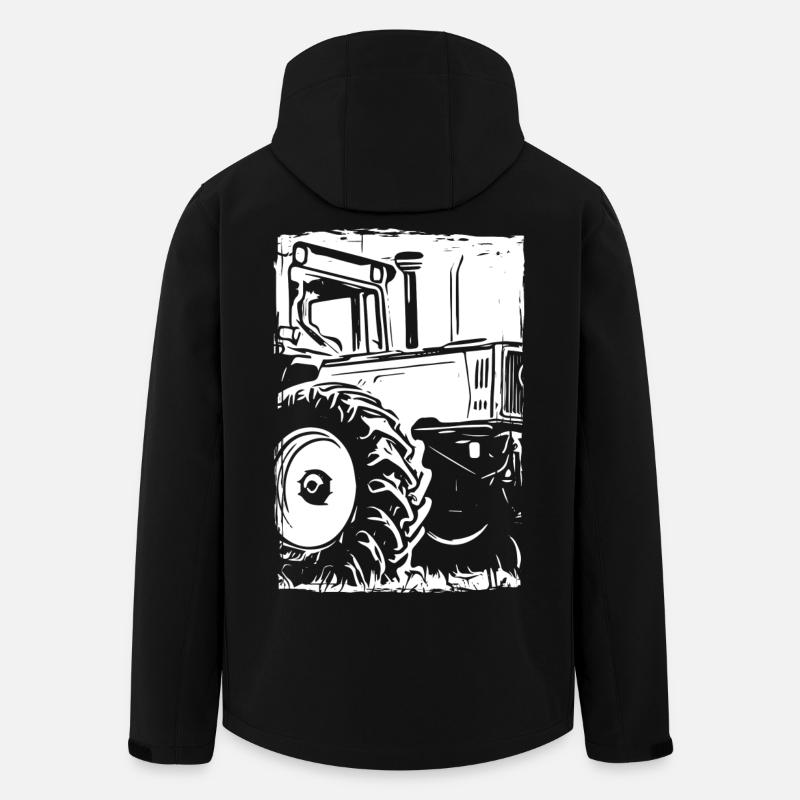 Tractor MB-trac footprint - Men’s Recycled Softshell Jacket by Stanley/Stella - black