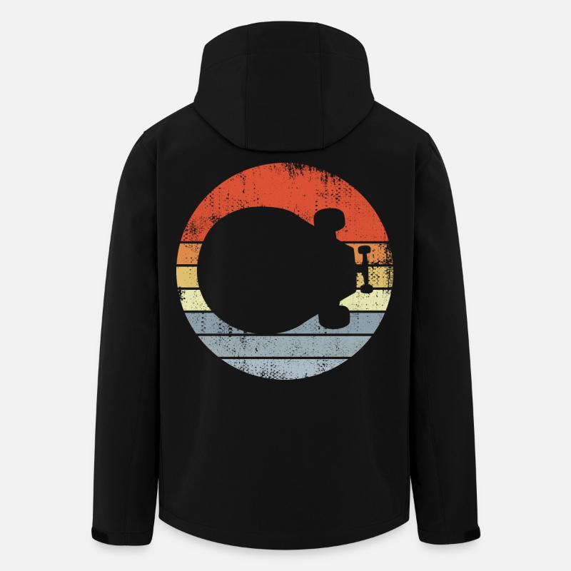 Skateboard Retro - Recycelte Männer Softshell-Jacke von Stanley/Stella - Schwarz