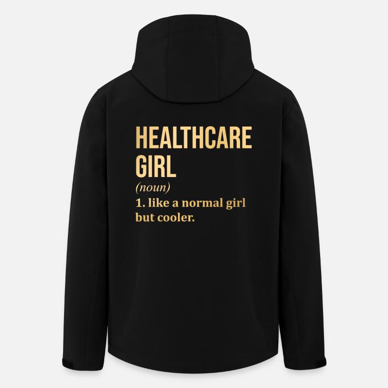 Gesundheitswesen - Recycelte Männer Softshell-Jacke von Stanley/Stella - Schwarz
