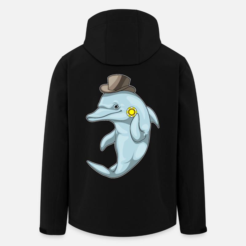 Dolphin Poker Jetons de Poker - Veste softshell homme en polyester recyclé Stanley/Stella - noir
