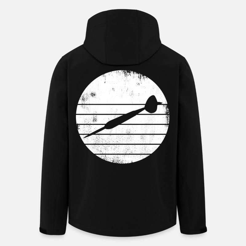 Dartpfeil Skizze - Recycelte Männer Softshell-Jacke von Stanley/Stella - Schwarz