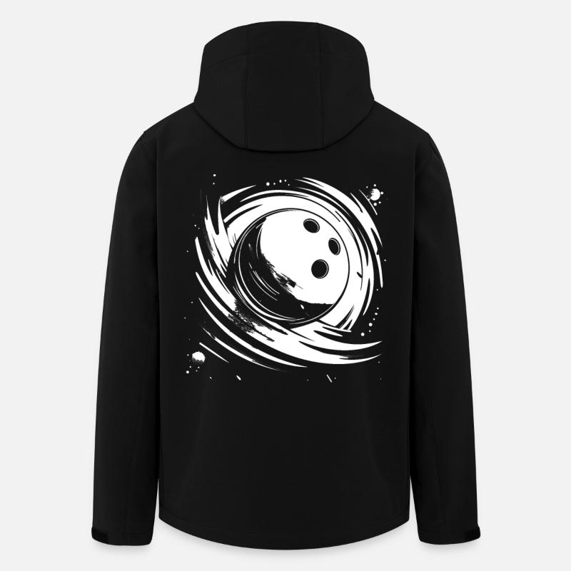Bowling - Recycelte Männer Softshell-Jacke von Stanley/Stella - Schwarz