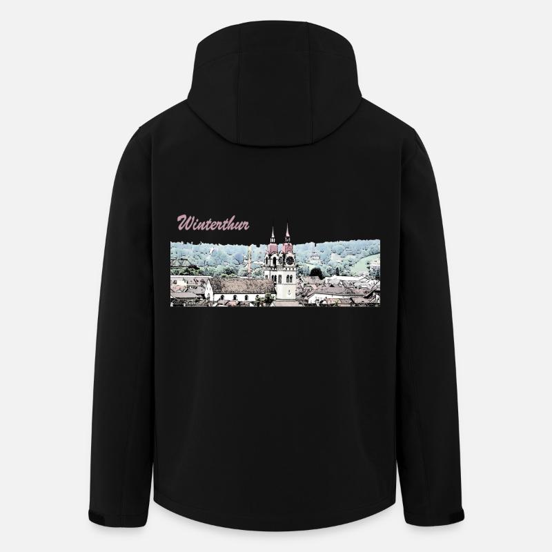 Winterthur - Recycelte Männer Softshell-Jacke von Stanley/Stella - Schwarz