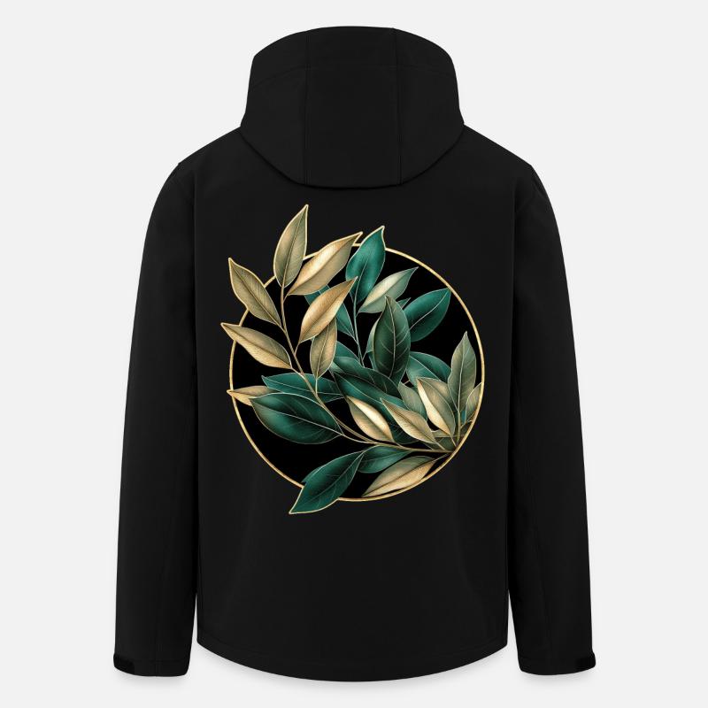 Elegant plants - Men’s Recycled Softshell Jacket by Stanley/Stella - black