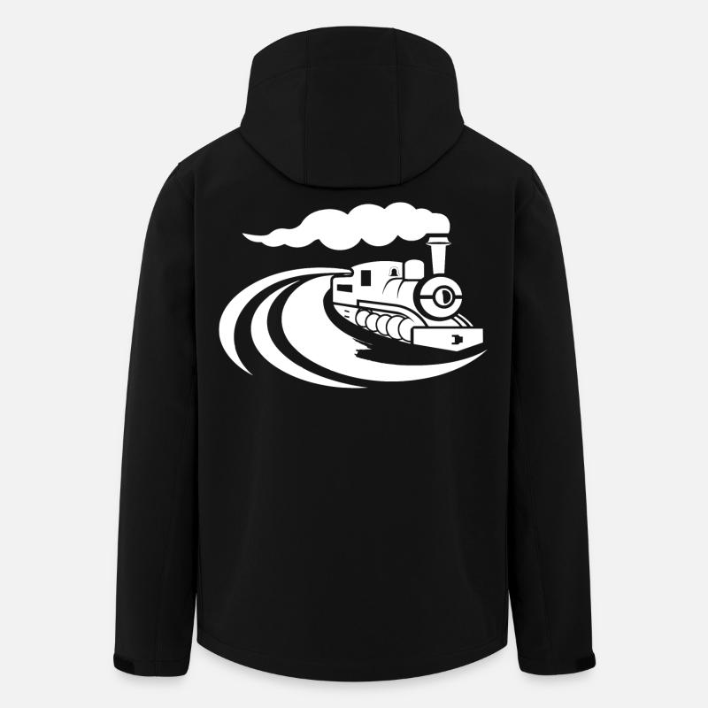 Lokomotive - Recycelte Männer Softshell-Jacke von Stanley/Stella - Schwarz