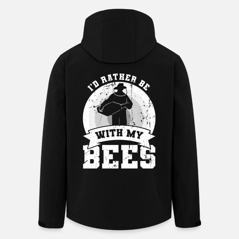 Funny Beekeeper Joke - Men’s Recycled Softshell Jacket by Stanley/Stella - black