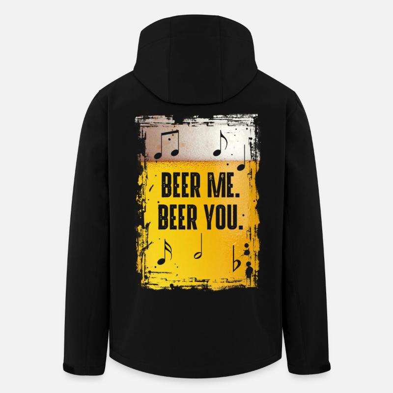 Beer Me Beer You - Recycelte Männer Softshell-Jacke von Stanley/Stella - Schwarz