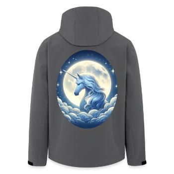 Fantasy Unicorn Horse Fans Unicorn Lovers - Men’s Recycled Softshell Jacket by Stanley/Stella - black - Back - AI Model Male 185 light (185cm)