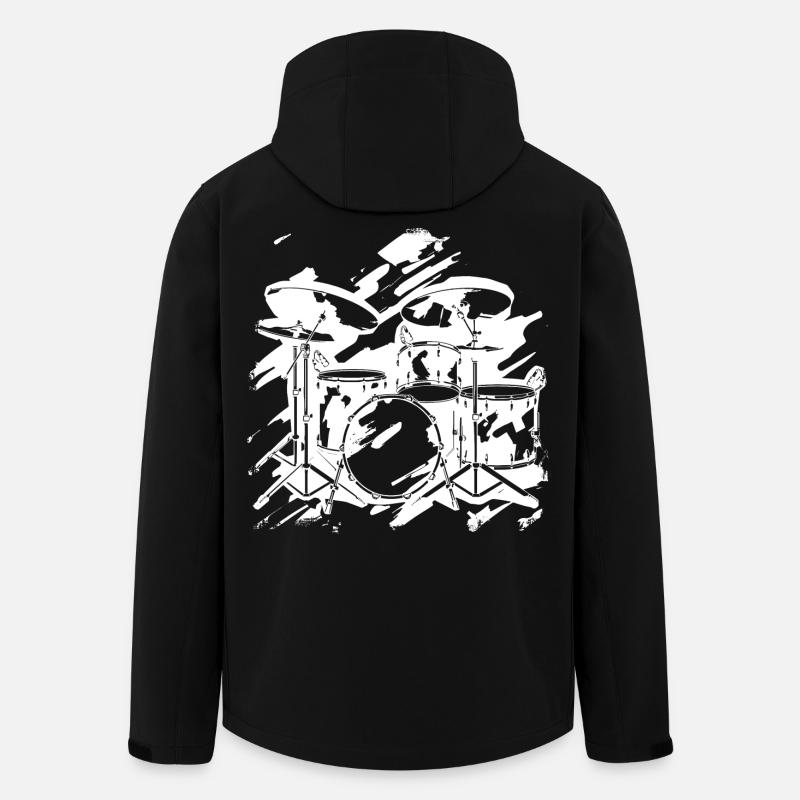 Percussion - Men’s Recycled Softshell Jacket by Stanley/Stella - black