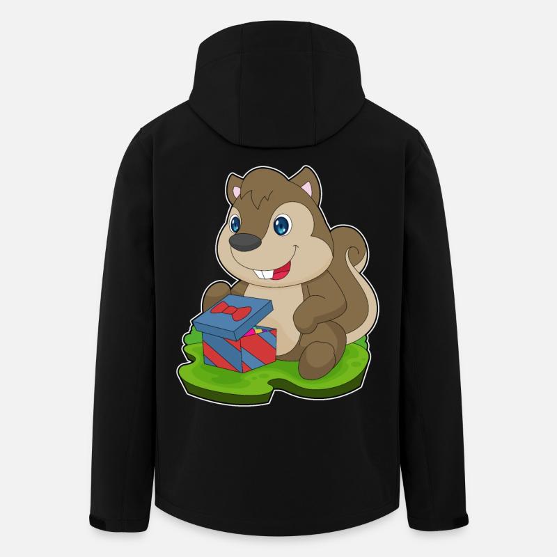 Squirrel Christmas Package - Men’s Recycled Softshell Jacket by Stanley/Stella - black