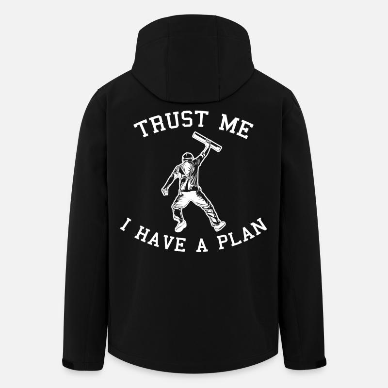 Croyez-moi, j’ai un plan - Veste softshell homme en polyester recyclé Stanley/Stella - noir