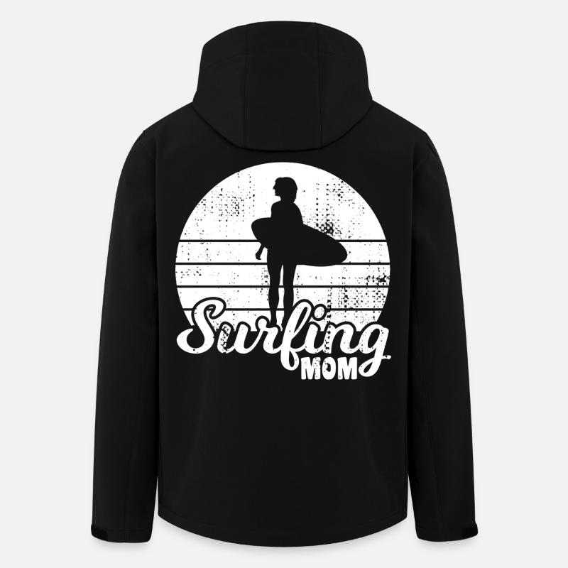 Surfer Mom - Men’s Recycled Softshell Jacket by Stanley/Stella - black