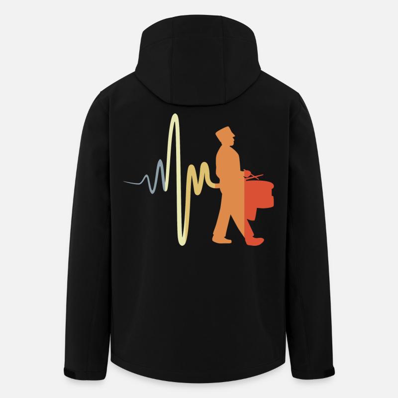 Tambour de marche - Veste softshell homme en polyester recyclé Stanley/Stella - noir