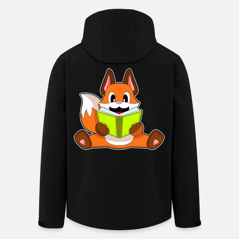 Livre de lecture Fox - Veste softshell homme en polyester recyclé Stanley/Stella - noir