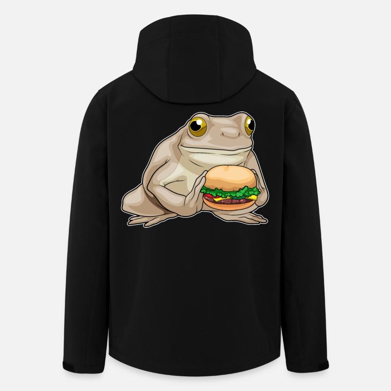 Frog Cheeseburger - Men’s Recycled Softshell Jacket by Stanley/Stella - black