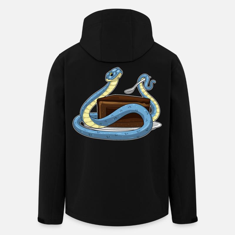 Gâteau d’anniversaire serpent - Veste softshell homme en polyester recyclé Stanley/Stella - noir