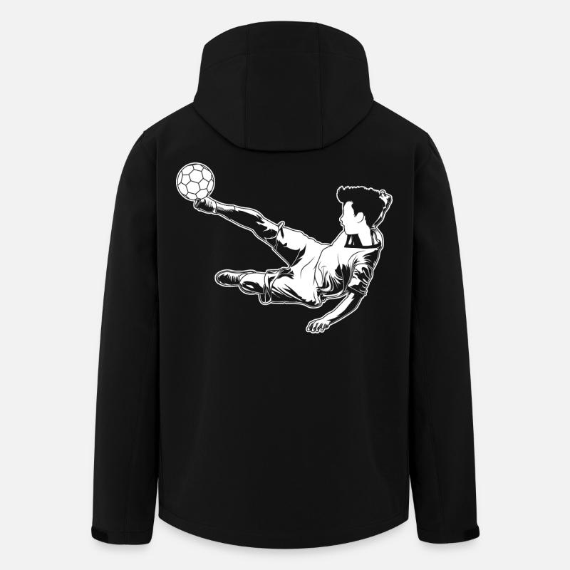 Footballeur Garçon - Veste softshell homme en polyester recyclé Stanley/Stella - noir