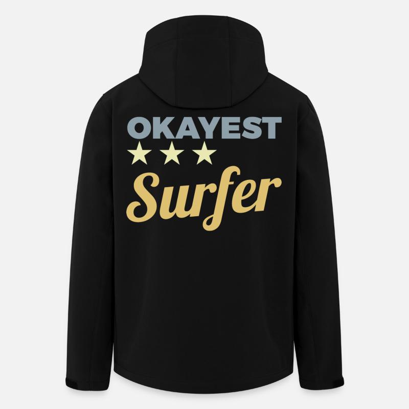 Average surfer - Men’s Recycled Softshell Jacket by Stanley/Stella - black