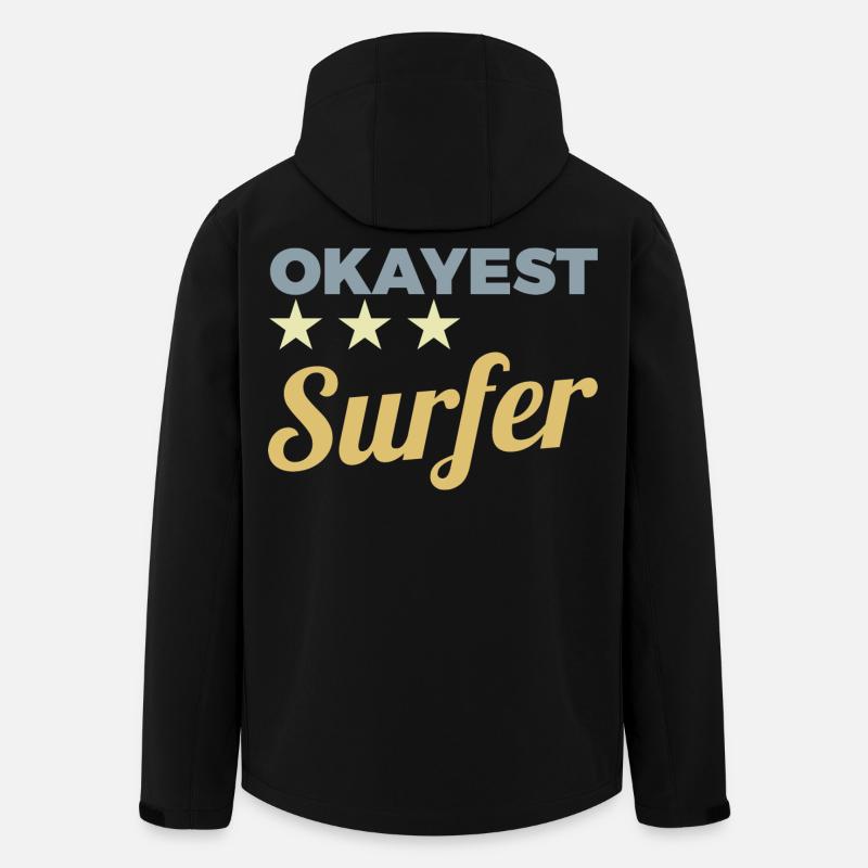 Durchschnittlicher Surfer - Recycelte Männer Softshell-Jacke von Stanley/Stella - Schwarz