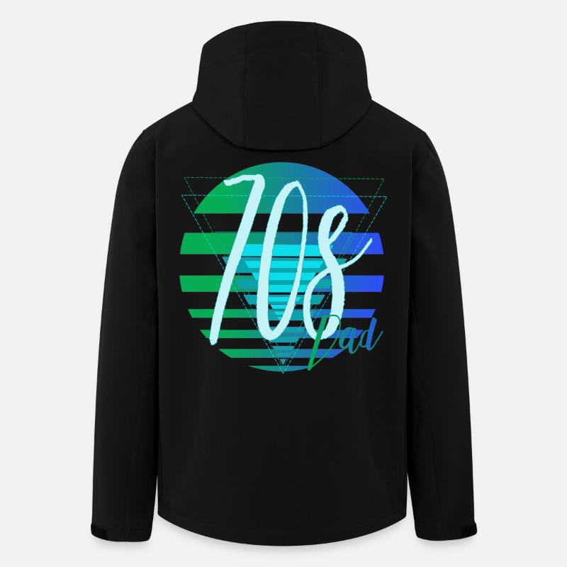 70s Dad – Retro Dad Design - Men’s Recycled Softshell Jacket by Stanley/Stella - black