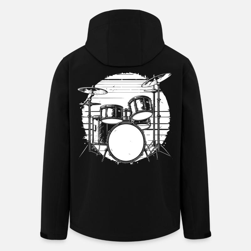 Percussion - Men’s Recycled Softshell Jacket by Stanley/Stella - black