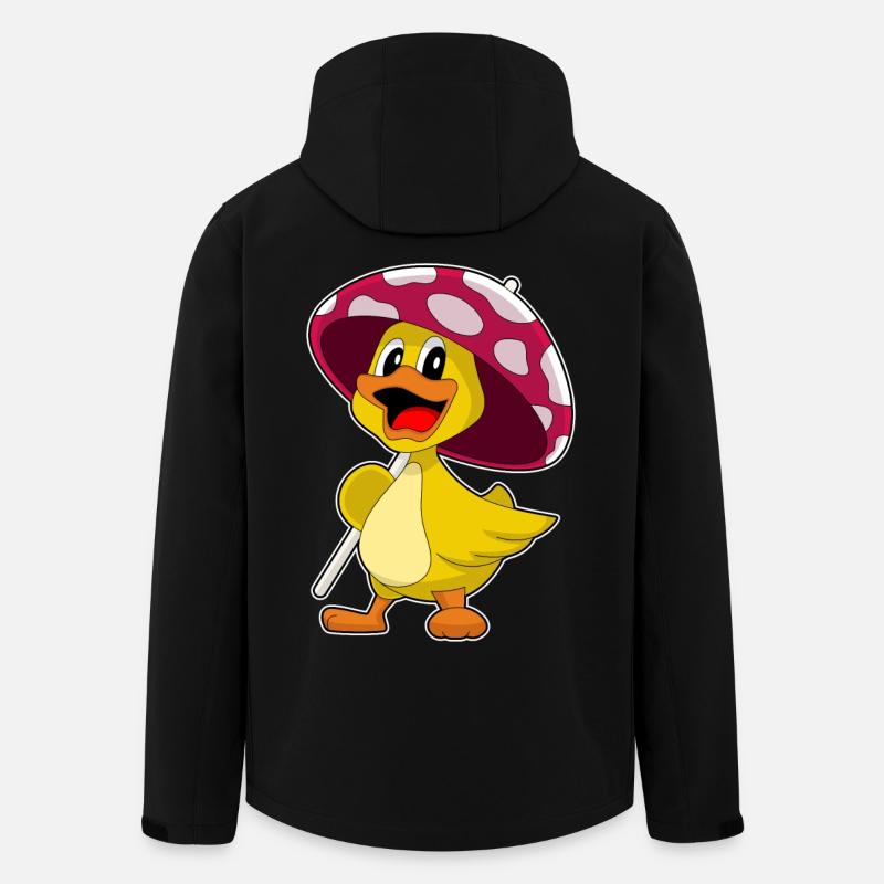 Ente Regenschirm - Recycelte Männer Softshell-Jacke von Stanley/Stella - Schwarz