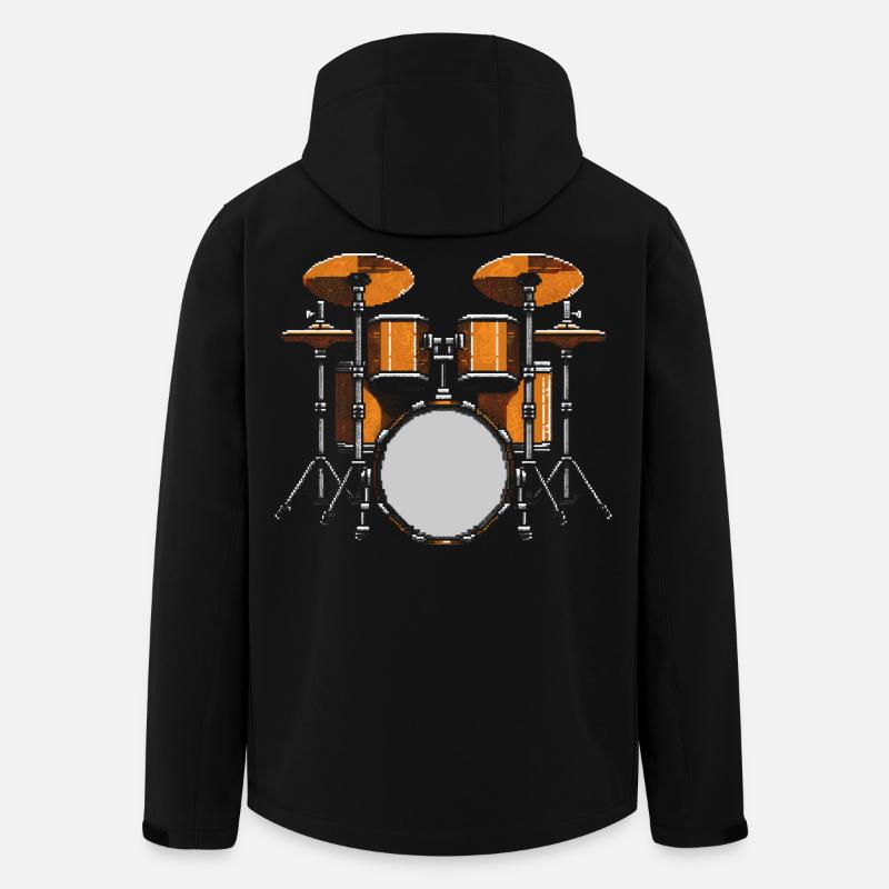 Schlagzeuger - Recycelte Männer Softshell-Jacke von Stanley/Stella - Schwarz