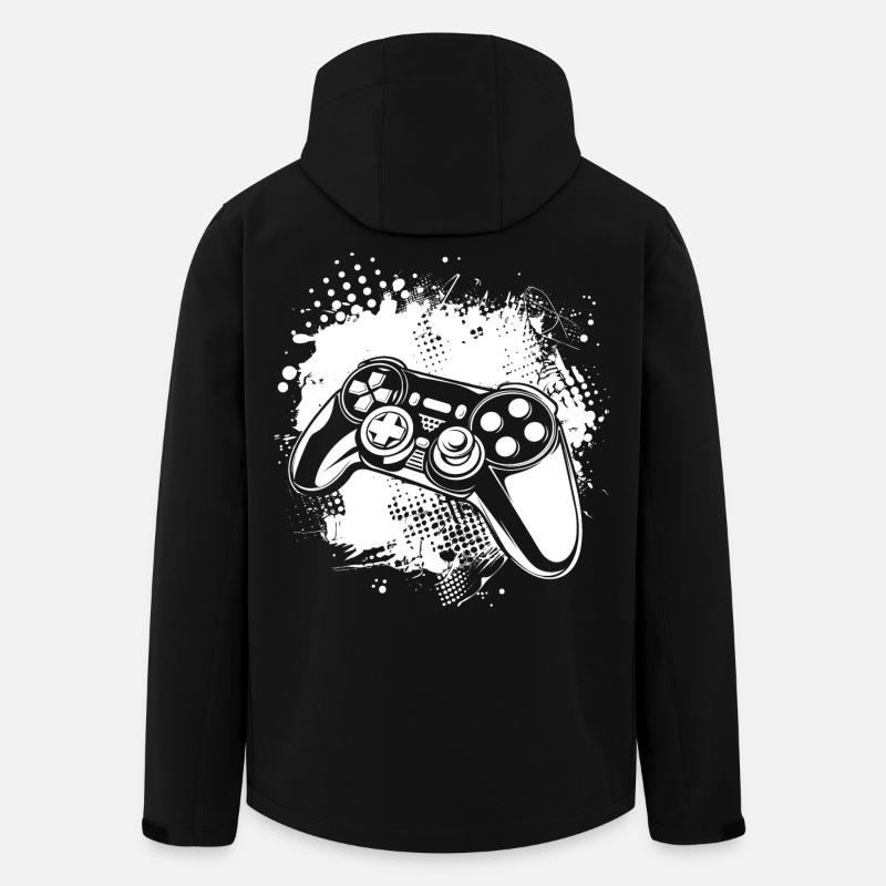 Gaming - Recycelte Männer Softshell-Jacke von Stanley/Stella - Schwarz