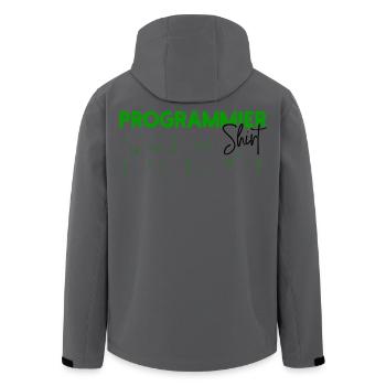 Programmierer Developer Code Statement Skripting - Recycelte Männer Softshell-Jacke von Stanley/Stella - Schwarz - Hinten - AI Model Male 185 light (185cm)