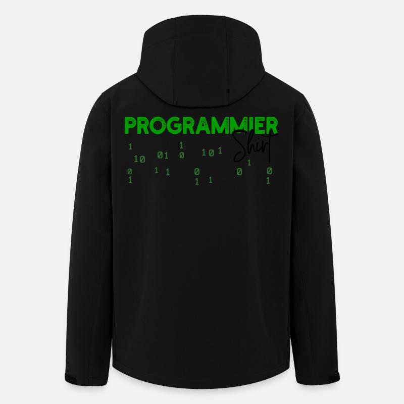 Programmierer Developer Code Statement Skripting - Recycelte Männer Softshell-Jacke Discoverer von Stanley/Stella - Schwarz