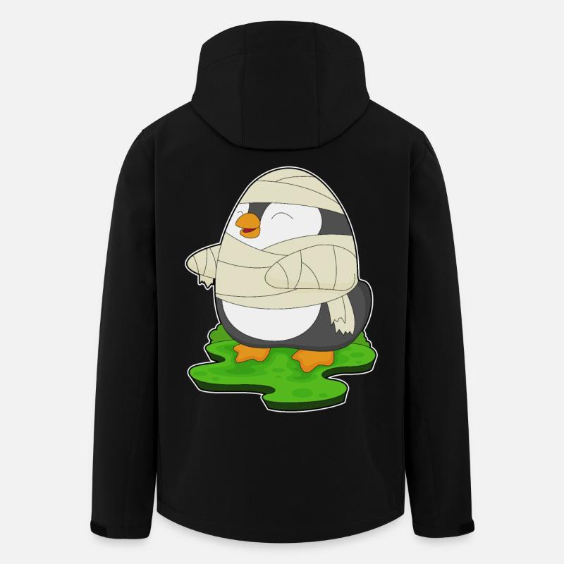 Penguin Halloween Mummy - Men’s Recycled Softshell Jacket by Stanley/Stella - black