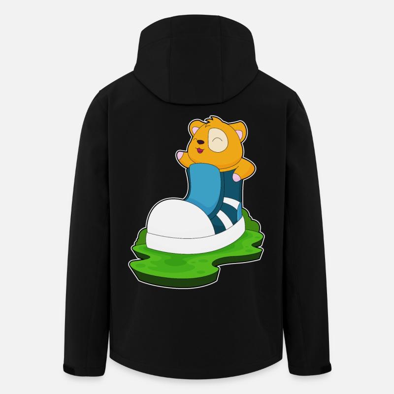 Hamster großer Schuh - Recycelte Männer Softshell-Jacke von Stanley/Stella - Schwarz