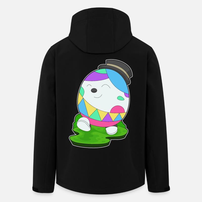 Cylindre d’oeuf de Pâques - Veste softshell homme en polyester recyclé Stanley/Stella - noir