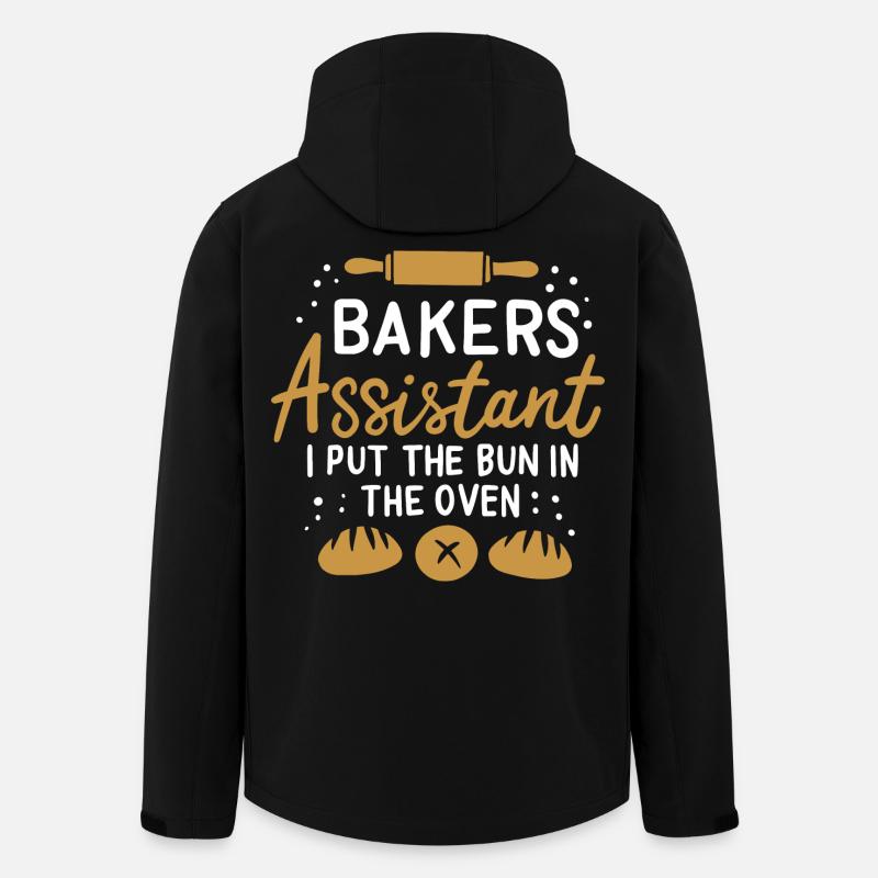 Assistante boulanger - Veste softshell homme en polyester recyclé Stanley/Stella - noir