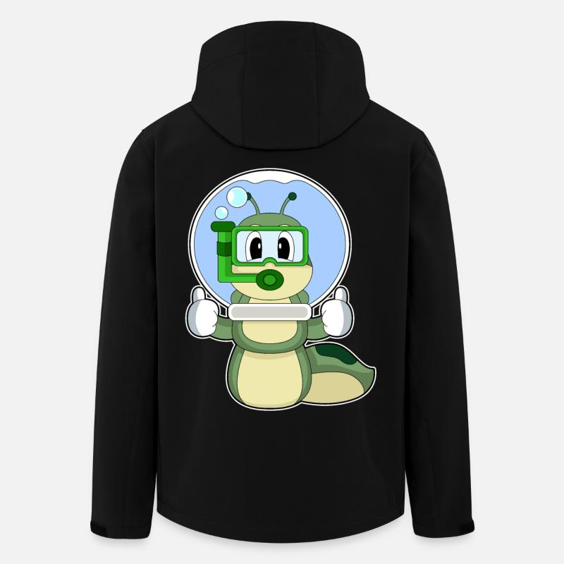 Raupe Aquarium - Recycelte Männer Softshell-Jacke von Stanley/Stella - Schwarz