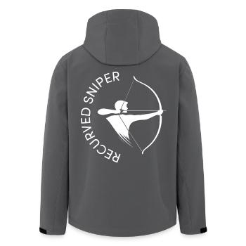 Archer Recurved Sniper Archery BSV - Men’s Recycled Softshell Jacket by Stanley/Stella - black - Back - AI Model Male 185 light (185cm)