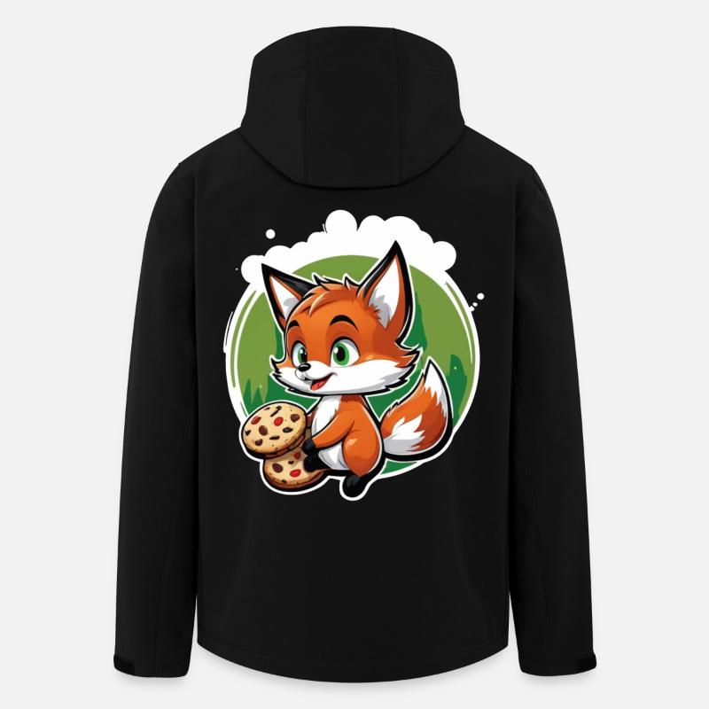 Foxy Pastry - Recycelte Männer Softshell-Jacke von Stanley/Stella - Schwarz