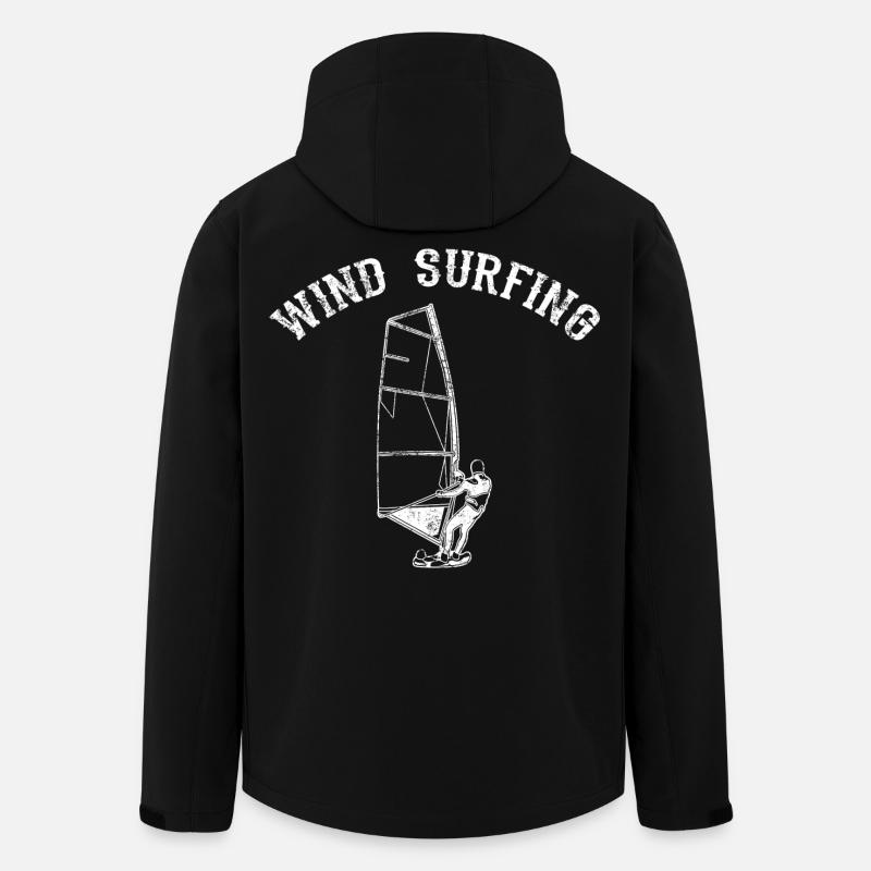 Wind Surfing - Men’s Recycled Softshell Jacket by Stanley/Stella - black